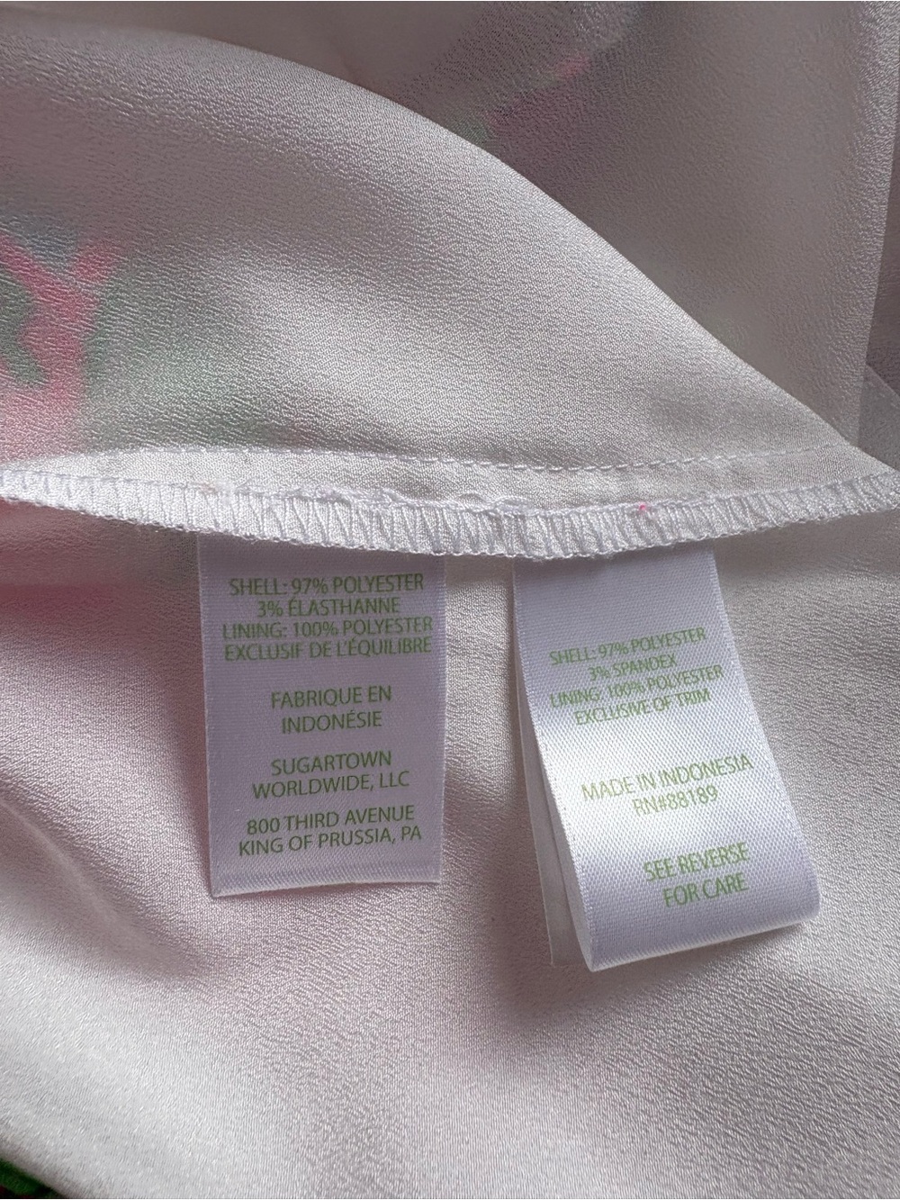 Lilly Pulitzer Pink and Green Floral Mini Skirt - Picture 3 of 6
